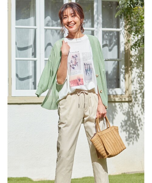 SHOO・LA・RUE（シューラルー）の「◆ペーパーブレードスクエアトート（トートバッグ・レディース・ブラック/ブラウン系その他/ブラウン系/レッド系1・00）」の12枚目の写真