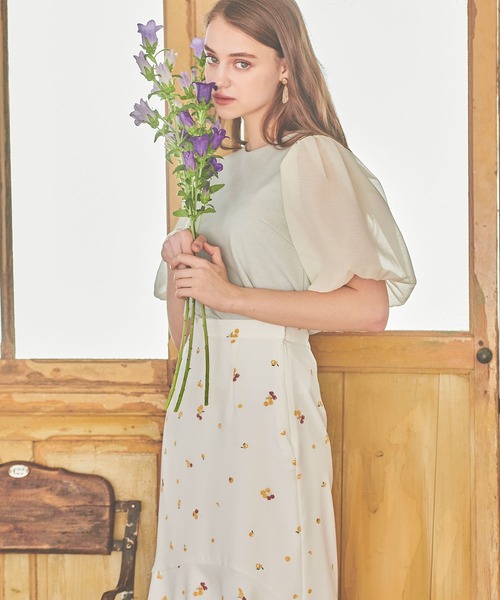 BE RADIANCE（ビーラディエンス）の「バルーンスリーブトップス（Tシャツ/カットソー・レディース・ピンク/ミント/ホワイト/ブラック・FREE）」の5枚目の写真