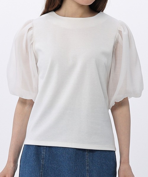 BE RADIANCE（ビーラディエンス）の「バルーンスリーブトップス（Tシャツ/カットソー・レディース・ピンク/ミント/ホワイト/ブラック・FREE）」の16枚目の写真