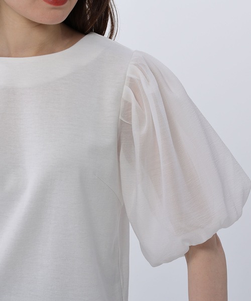 BE RADIANCE（ビーラディエンス）の「バルーンスリーブトップス（Tシャツ/カットソー・レディース・ピンク/ミント/ホワイト/ブラック・FREE）」の19枚目の写真