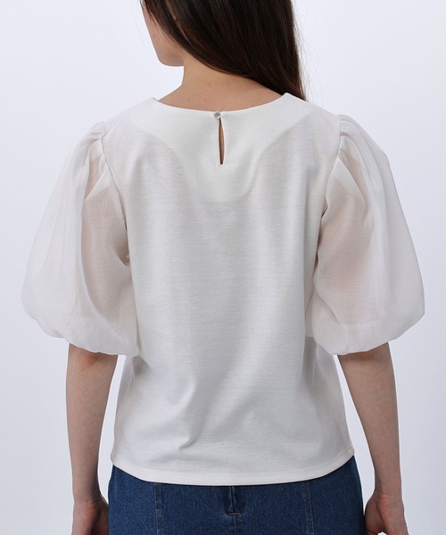 BE RADIANCE（ビーラディエンス）の「バルーンスリーブトップス（Tシャツ/カットソー・レディース・ピンク/ミント/ホワイト/ブラック・FREE）」の7枚目の写真