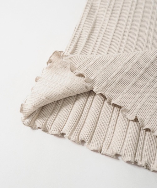 Crisp（クリスプ）の「2wayスラブリブタンク（タンクトップ・レディース・ベージュ/アイボリー・FREE）」の19枚目の写真