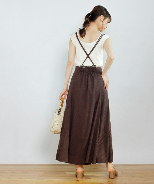 Crisp（クリスプ）の「2wayスラブリブタンク（タンクトップ・レディース・ベージュ/アイボリー・FREE）」の5枚目の写真