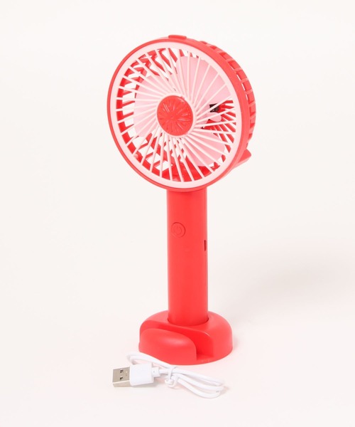セール 卓上でも使える スマホスタンド付き 置型ハンディファン扇風機 生活家電 Yururira ユルリラ のファッション通販 Zozotown