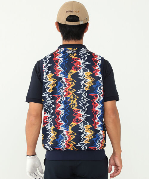 MEN´S＞BEAMS GOLF ORANGE LABEL / メンフィス柄 リバーシブル ベスト
