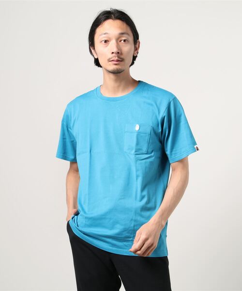 A BATHING APE(アベイシングエイプ)の「ONE POINT POCKET OVERDYE TEE M(Tシャツ/カットソー・メンズ・ブルー/イエロー/ブラック/グリーン/ピンク・XXX-LARGE/LARGE/XX-LARGE/X-LARGE/MEDIUM/SMALL)」の12枚目の写真