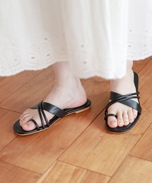 studio CLIP | ナロークロスサンダル(サンダル)