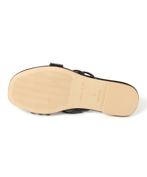 studio CLIP（スタディオクリップ）の「ナロークロスサンダル（サンダル・レディース・ピンク/イエロー/オフホワイト/ブラック/ブルー・MEDIUM/LARGE）」の14枚目の写真
