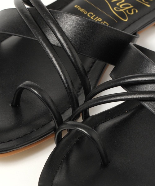 studio CLIP（スタディオクリップ）の「ナロークロスサンダル（サンダル・レディース・ピンク/イエロー/オフホワイト/ブラック/ブルー・MEDIUM/LARGE）」の13枚目の写真