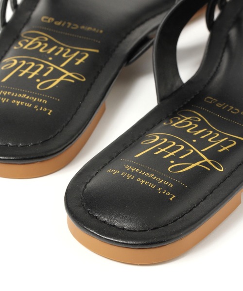 studio CLIP（スタディオクリップ）の「ナロークロスサンダル（サンダル・レディース・ピンク/イエロー/オフホワイト/ブラック/ブルー・MEDIUM/LARGE）」の10枚目の写真