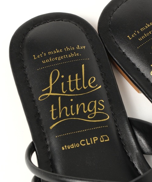 studio CLIP（スタディオクリップ）の「ナロークロスサンダル（サンダル・レディース・ピンク/イエロー/オフホワイト/ブラック/ブルー・MEDIUM/LARGE）」の9枚目の写真