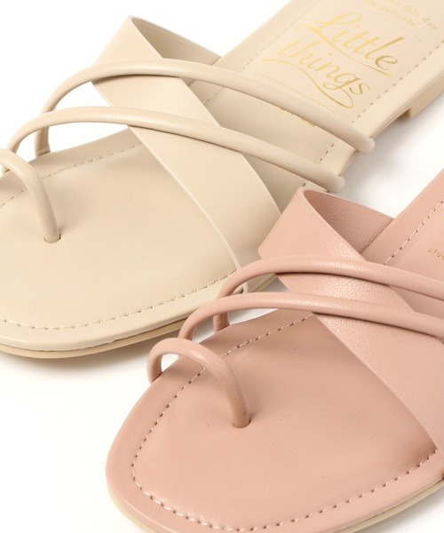 studio CLIP（スタディオクリップ）の「ナロークロスサンダル（サンダル・レディース・ピンク/イエロー/オフホワイト/ブラック/ブルー・MEDIUM/LARGE）」の17枚目の写真