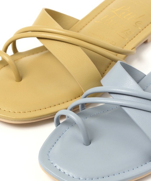studio CLIP（スタディオクリップ）の「ナロークロスサンダル（サンダル・レディース・ピンク/イエロー/オフホワイト/ブラック/ブルー・MEDIUM/LARGE）」の8枚目の写真