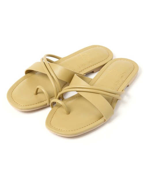 studio CLIP（スタディオクリップ）の「ナロークロスサンダル（サンダル・レディース・ピンク/イエロー/オフホワイト/ブラック/ブルー・MEDIUM/LARGE）」の21枚目の写真