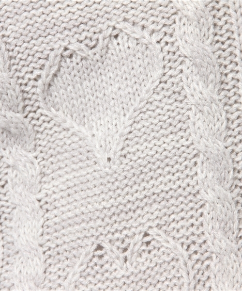 WEGO（ウィゴー）の「WEGO/ハートケーブルニット（ニット/セーター・レディース・杢グレー/サックスブルー/ライトパープル・FREE）」の11枚目の写真