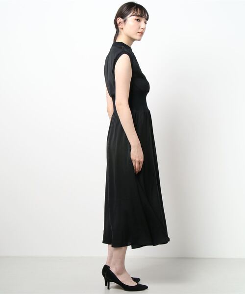 nina mew(ニーナミュウ)の「ハイウエスト リブワンピース(ワンピース・レディース・ブラック/マルチ/ブラウン・FREE)」の17枚目の写真