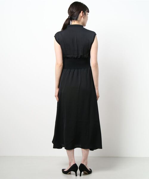 nina mew(ニーナミュウ)の「ハイウエスト リブワンピース(ワンピース・レディース・ブラック/マルチ/ブラウン・FREE)」の18枚目の写真