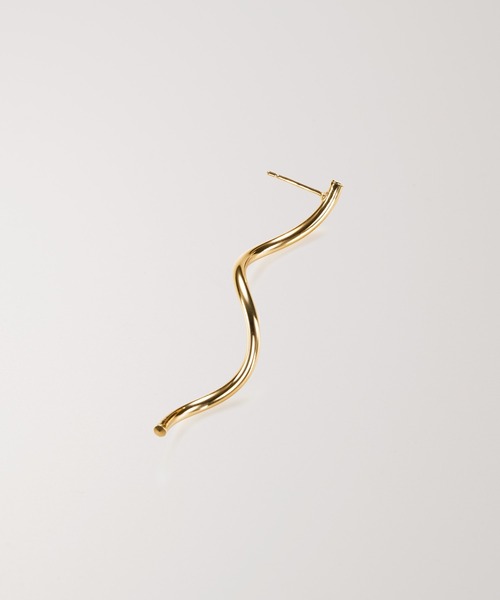 PAS TIERRA（パティエラ）の「-Lien- スパイラルピアス（ピアス（両耳用）・レディース・シルバー/イエローゴールド・FREE）」の3枚目の写真