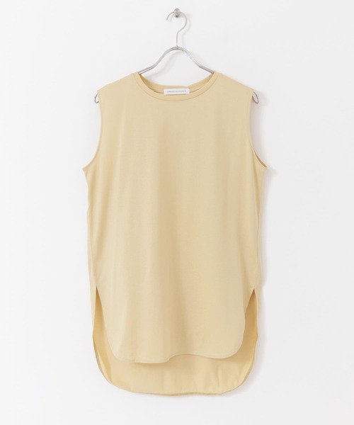 URBAN RESEARCH（アーバンリサーチ）の「ノースリーブラウンドヘムカットソー（Tシャツ/カットソー・レディース・オフホワイト/グレー系その他/イエロー系その他/ブラック・FREE）」の5枚目の写真