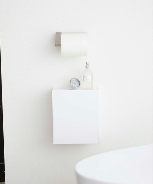 tower（タワー）の「tower（タワー）ウォールトイレポット&収納ケース（バス/トイレグッズ・レディース・ホワイト/ブラック・ONE SIZE）」の12枚目の写真