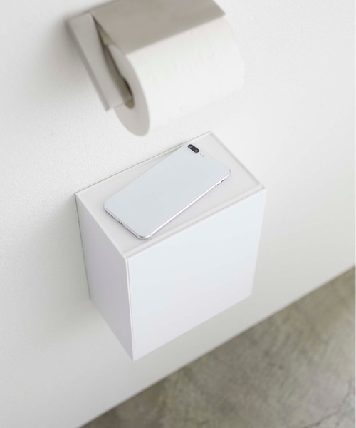 tower（タワー）の「tower（タワー）ウォールトイレポット&収納ケース（バス/トイレグッズ・レディース・ホワイト/ブラック・ONE SIZE）」の9枚目の写真