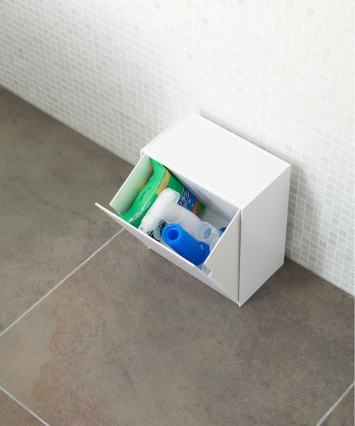 tower（タワー）の「tower（タワー）ウォールトイレポット&収納ケース（バス/トイレグッズ・レディース・ホワイト/ブラック・ONE SIZE）」の3枚目の写真