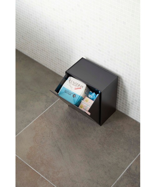 tower（タワー）の「tower（タワー）ウォールトイレポット&収納ケース（バス/トイレグッズ・レディース・ホワイト/ブラック・ONE SIZE）」の11枚目の写真