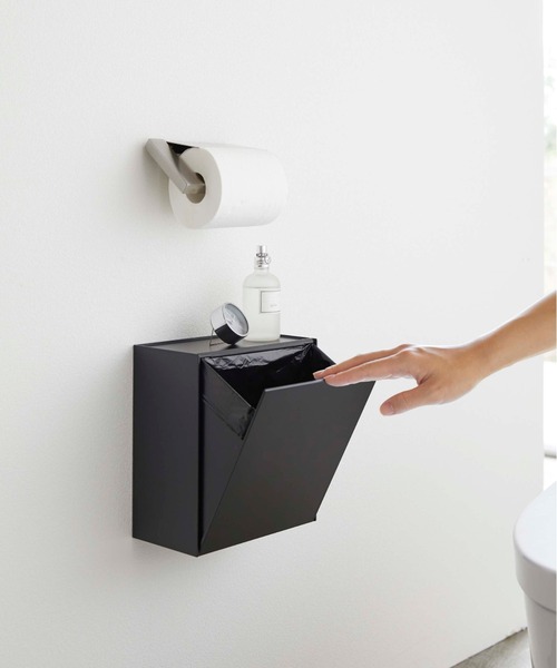 tower（タワー）の「tower（タワー）ウォールトイレポット&収納ケース（バス/トイレグッズ・レディース・ホワイト/ブラック・ONE SIZE）」の7枚目の写真