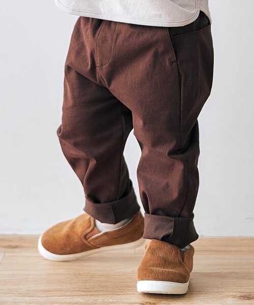 apres les cours（アプレレクール）の「/ゆったりテーパードパンツ/7days Style pants（その他パンツ・キッズ・エンジ/ブラウン/ドット/カーキ/グレー・90/100/110/140/80/130/120）」の5枚目の写真