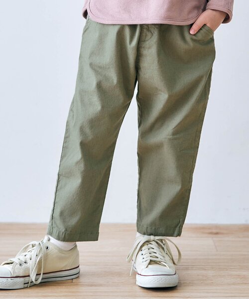 apres les cours（アプレレクール）の「/ゆったりテーパードパンツ/7days Style pants（その他パンツ・キッズ・エンジ/ブラウン/ドット/カーキ/グレー・90/100/110/140/80/130/120）」の4枚目の写真