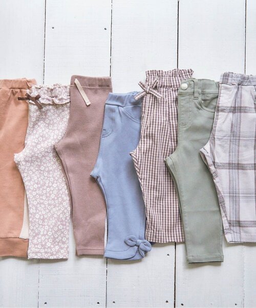 apres les cours（アプレレクール）の「/ゆったりテーパードパンツ/7days Style pants（その他パンツ・キッズ・エンジ/ブラウン/ドット/カーキ/グレー・90/100/110/140/80/130/120）」の19枚目の写真