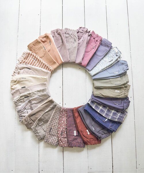 apres les cours（アプレレクール）の「/ゆったりテーパードパンツ/7days Style pants（その他パンツ・キッズ・エンジ/ブラウン/ドット/カーキ/グレー・90/100/110/140/80/130/120）」の12枚目の写真