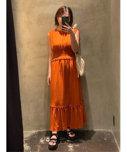 MOUSSY（マウジー）の「WAIST SHIRRING CUT ドレス（ワンピース