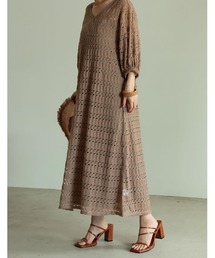 Re:EDIT | 3WAYボリュームスリーブレースワンピース×インナーキャミワンピース(ワンピース)