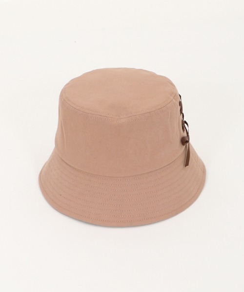 axes femme（アクシーズファム）の「レースアップバケットハット（ハット・レディース・ブラック/ピンク/モカ/キナリ・MEDIUM）」の18枚目の写真