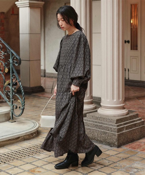 DVF☆花柄 ティアード ミディワンピース♪【送料込】 DVF☆花柄 ティアード ミディワンピース♪【送料込】 (DIANE von