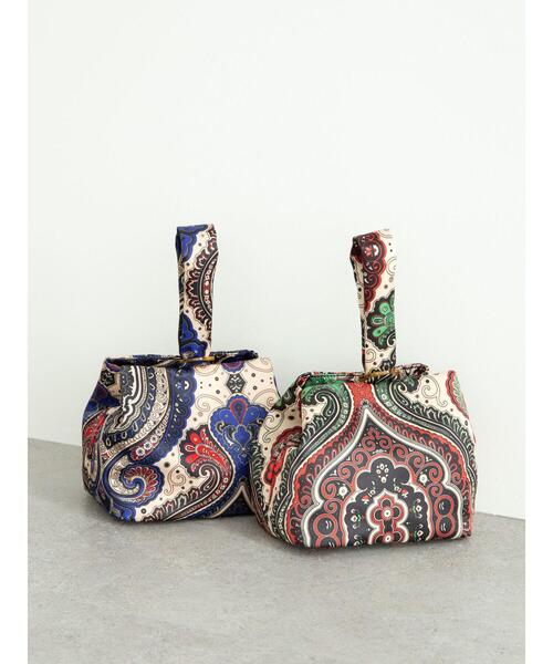 Green　Parks（グリーンパークス）の「ウ゛ィンテージタッチワンハンドルバッグ＊（ハンドバッグ・レディース・レッド/ブルー・FREE）」の4枚目の写真