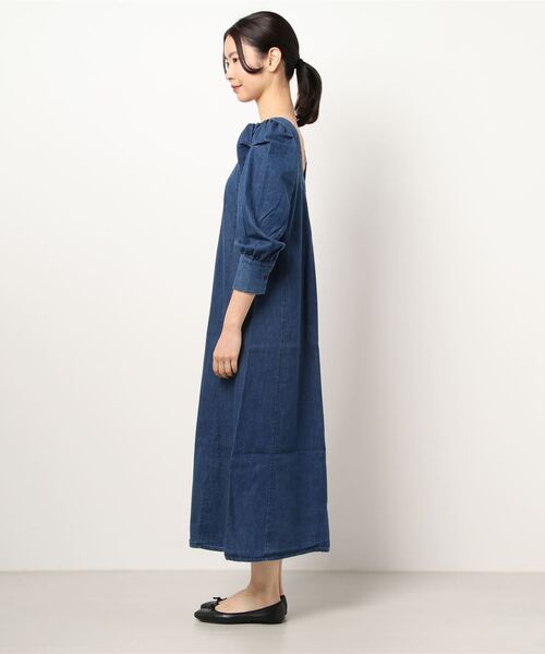 ONEME(ワンム)の「ONEME Frow Denim One piece(ワンピース・レディース・ブルー・FREE)」の5枚目の写真