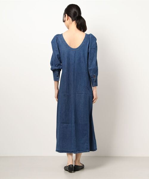 ONEME(ワンム)の「ONEME Frow Denim One piece(ワンピース・レディース・ブルー・FREE)」の3枚目の写真