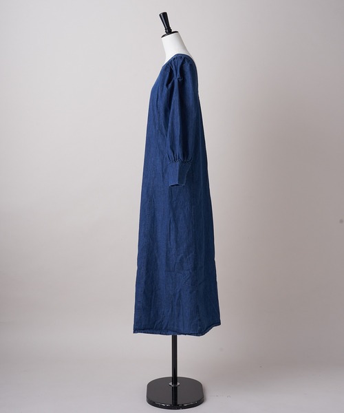 ONEME(ワンム)の「ONEME Frow Denim One piece(ワンピース・レディース・ブルー・FREE)」の8枚目の写真