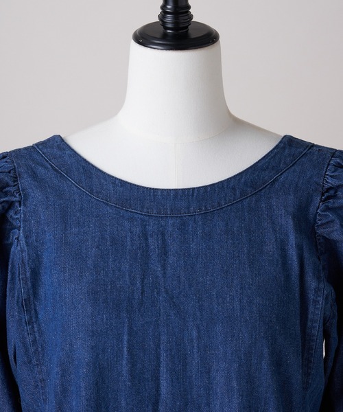 ONEME(ワンム)の「ONEME Frow Denim One piece(ワンピース・レディース・ブルー・FREE)」の12枚目の写真