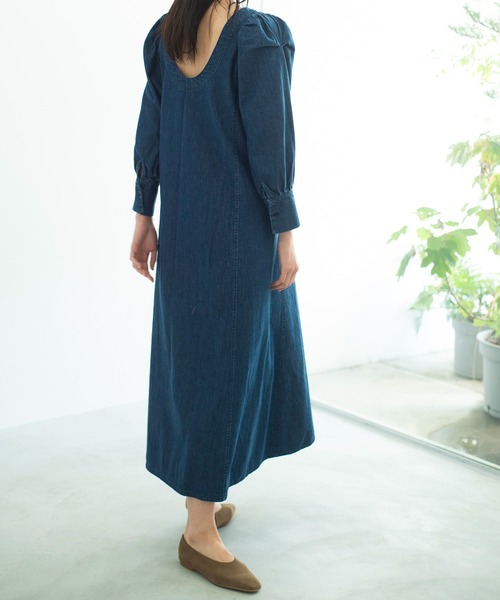 ONEME(ワンム)の「ONEME Frow Denim One piece(ワンピース・レディース・ブルー・FREE)」の11枚目の写真