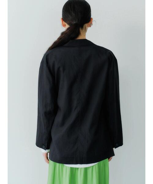 GARAGE OF GOOD CLOTHING(ガレージオブグッドクロージング)の「シアーダブルジャケット*(ブルゾン・レディース・ブラック/ベージュ・FREE)」の9枚目の写真