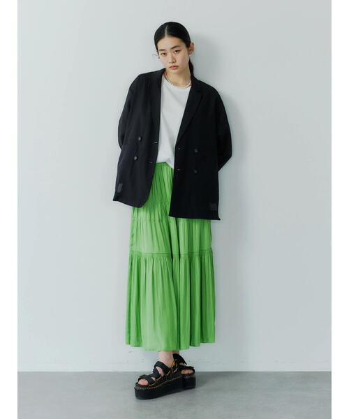 GARAGE OF GOOD CLOTHING(ガレージオブグッドクロージング)の「シアーダブルジャケット*(ブルゾン・レディース・ブラック/ベージュ・FREE)」の10枚目の写真