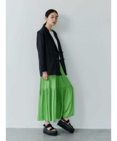 GARAGE OF GOOD CLOTHING(ガレージオブグッドクロージング)の「シアーダブルジャケット*(ブルゾン・レディース・ブラック/ベージュ・FREE)」の19枚目の写真