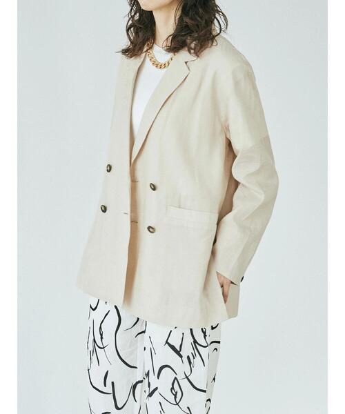 GARAGE OF GOOD CLOTHING(ガレージオブグッドクロージング)の「シアーダブルジャケット*(ブルゾン・レディース・ブラック/ベージュ・FREE)」の17枚目の写真