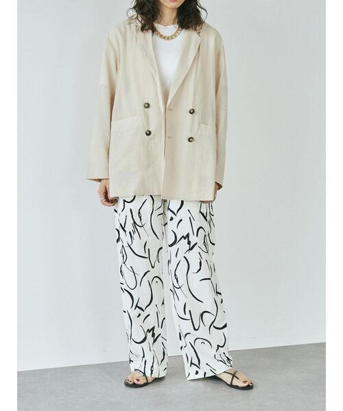 GARAGE OF GOOD CLOTHING(ガレージオブグッドクロージング)の「シアーダブルジャケット*(ブルゾン・レディース・ブラック/ベージュ・FREE)」の14枚目の写真