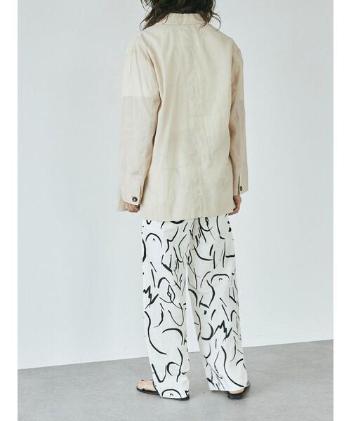 GARAGE OF GOOD CLOTHING(ガレージオブグッドクロージング)の「シアーダブルジャケット*(ブルゾン・レディース・ブラック/ベージュ・FREE)」の13枚目の写真