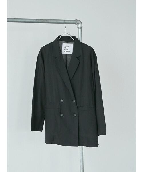 GARAGE OF GOOD CLOTHING(ガレージオブグッドクロージング)の「シアーダブルジャケット*(ブルゾン・レディース・ブラック/ベージュ・FREE)」の21枚目の写真