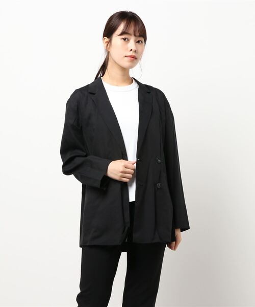 GARAGE OF GOOD CLOTHING(ガレージオブグッドクロージング)の「シアーダブルジャケット*(ブルゾン・レディース・ブラック/ベージュ・FREE)」の11枚目の写真